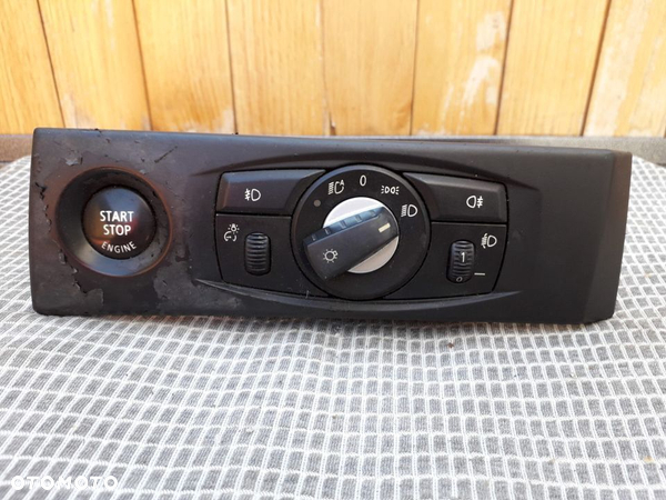 Panel przełącznik świateł + przycisk Start/Stop BMW E60 E61 Lift 6988555