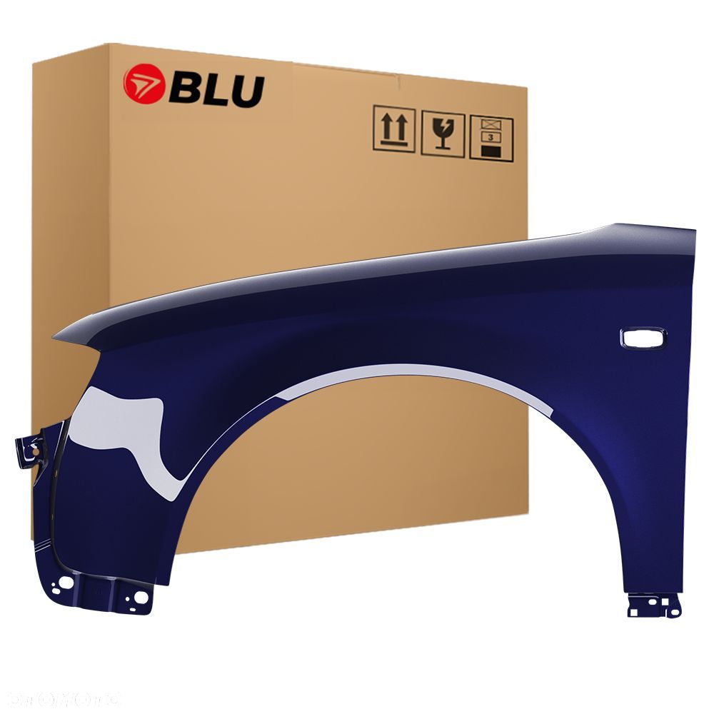 BLU Błotnik AUDI A4 B6 LZ5L lewy niebieski 00-04 przód ocynk MingBlau - 1