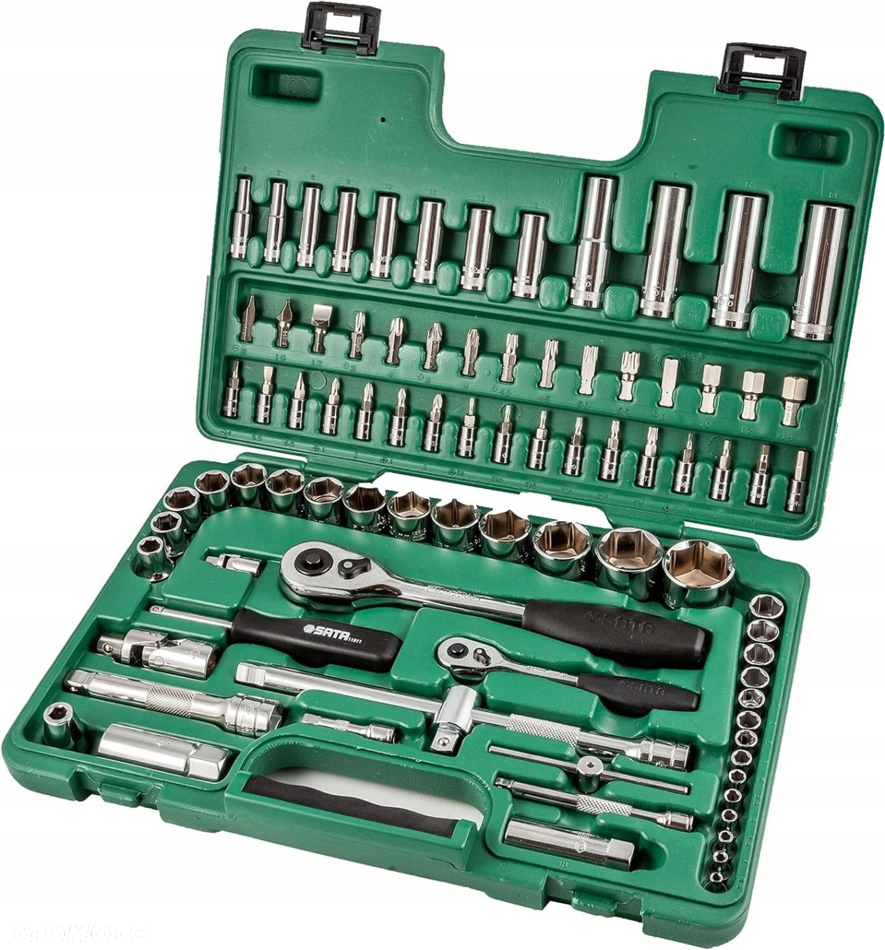 SATA ST09013SJ ZESTAW 88 KLUCZY KLUCZE NASADOWYCH 1/4" 1/2" METRYCZNE - 2