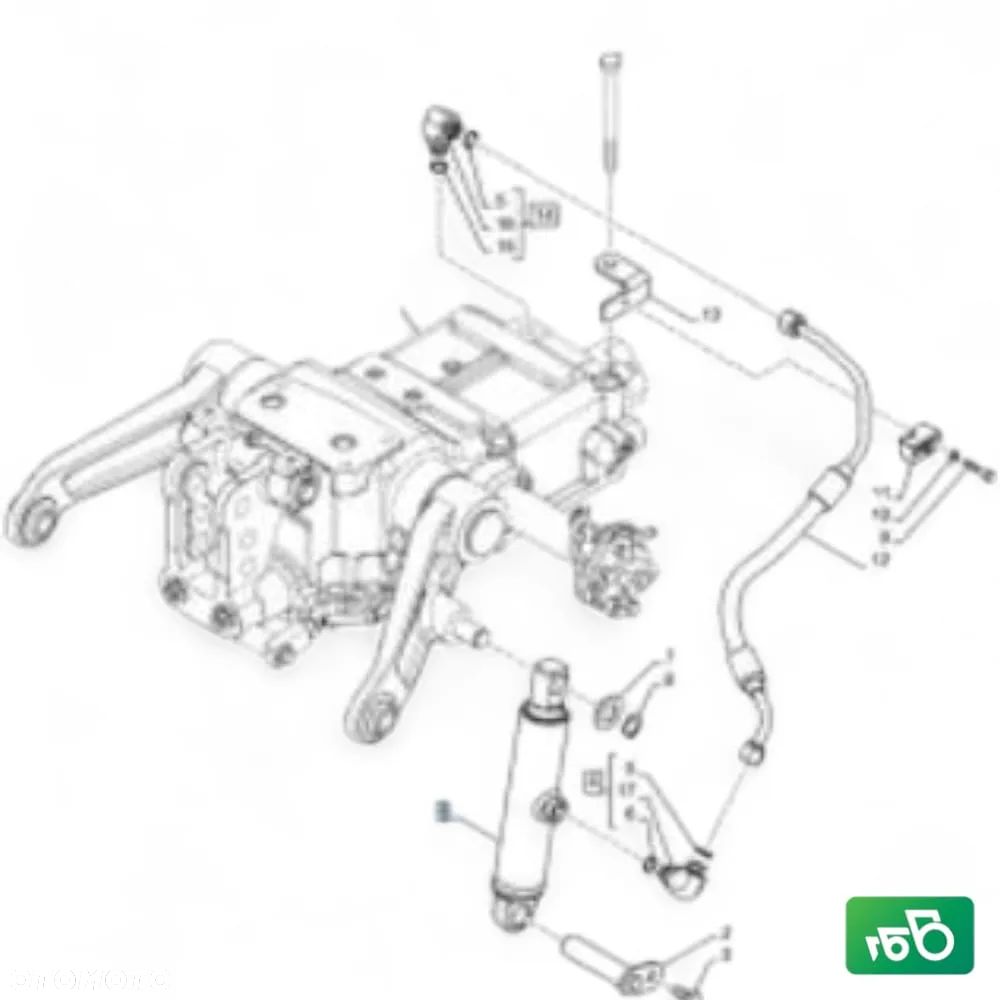 Siłownik tylnego podnośnika 84520524 Case CVX 175 - 14