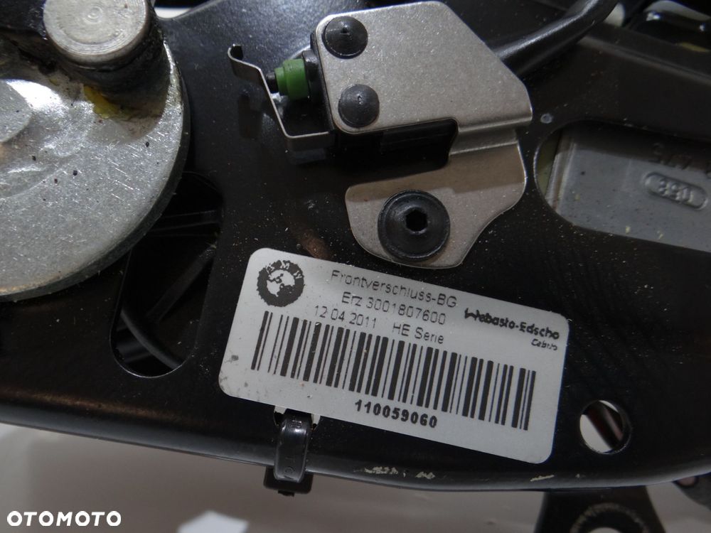 MECHANIZM SKŁADANEGO DACHU BMW Z4 E89 7192496 - 8