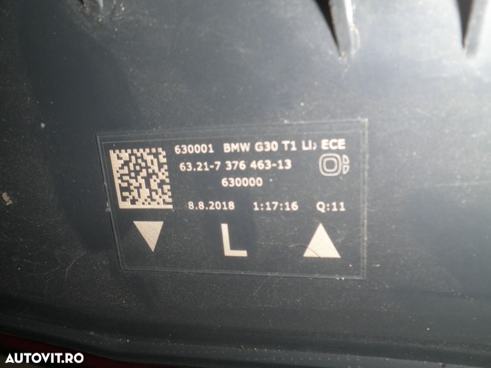 Stop stanga aripa BMW Seria 5 G30 7376463 - 2