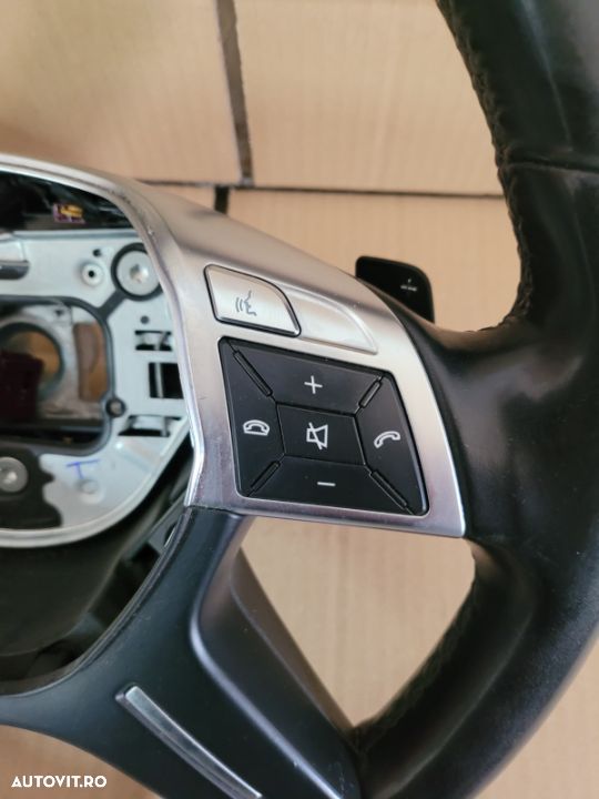 Volan Din Piele Cu Comenzi Si Padele Mercedes ML GLE W166 An 2011-2019 Cod A - 4