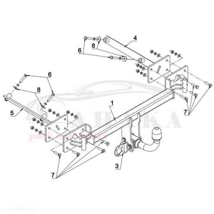 Hak Holowniczy Automat Do Bmw Seria 3 E36 Compact Hatchback 1994-2001 - 2