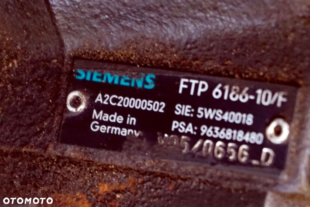 POMPA WTRYSKOWA 307  2.0 HDI 9636818480 5WS40018 PEUGEOT 2001-2005 - 8