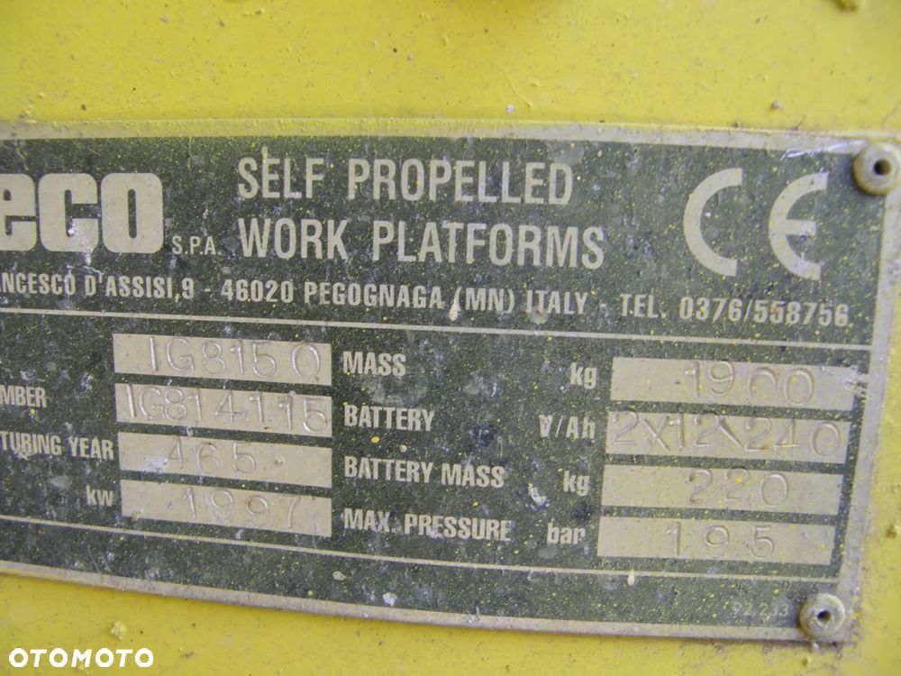 Inny ITECO IG 8150 podnośnik 10m sprowadzony - 13
