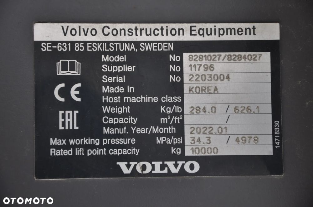 Szybkozłacze hydrauliczne reczne Koparka  Volvo - 5