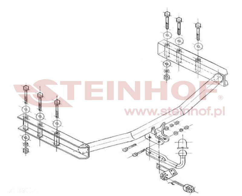 Hak holowniczy + MODUŁ 7PIN do Skoda Superb Sedan od 2001 do 2008 - 2