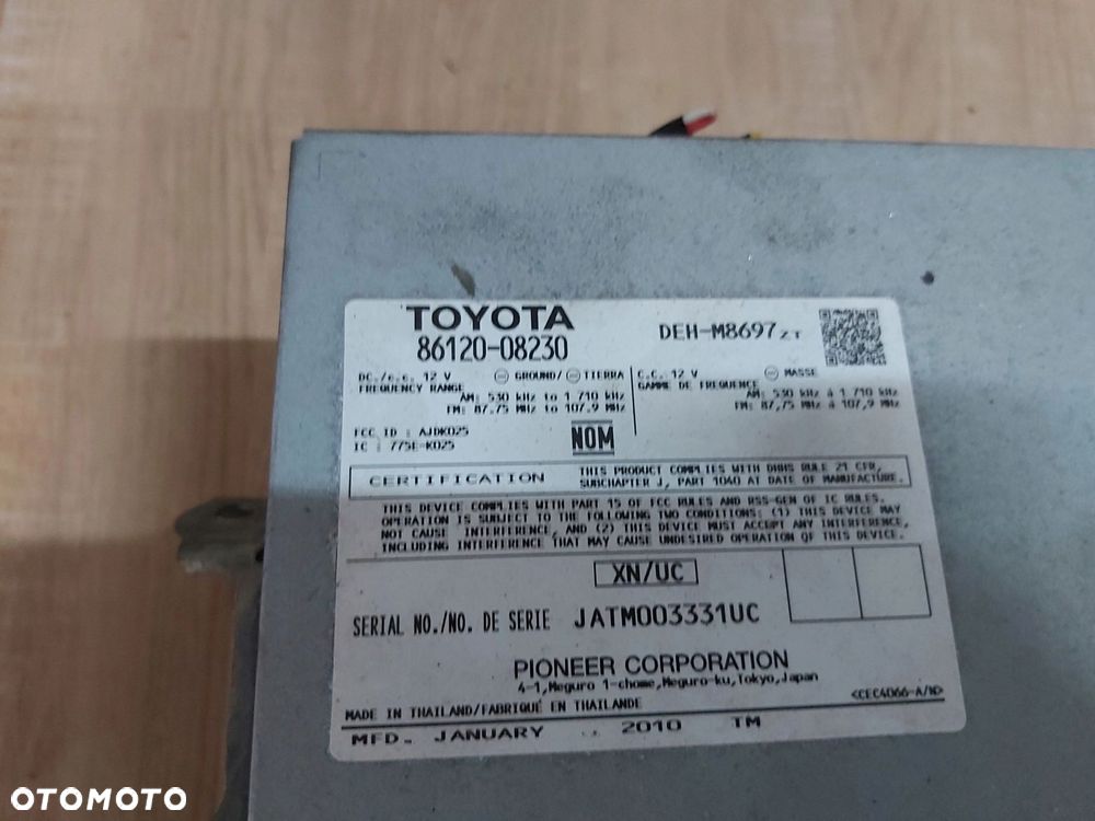 TOYOTA SIENNA radio CD oryginał - 3