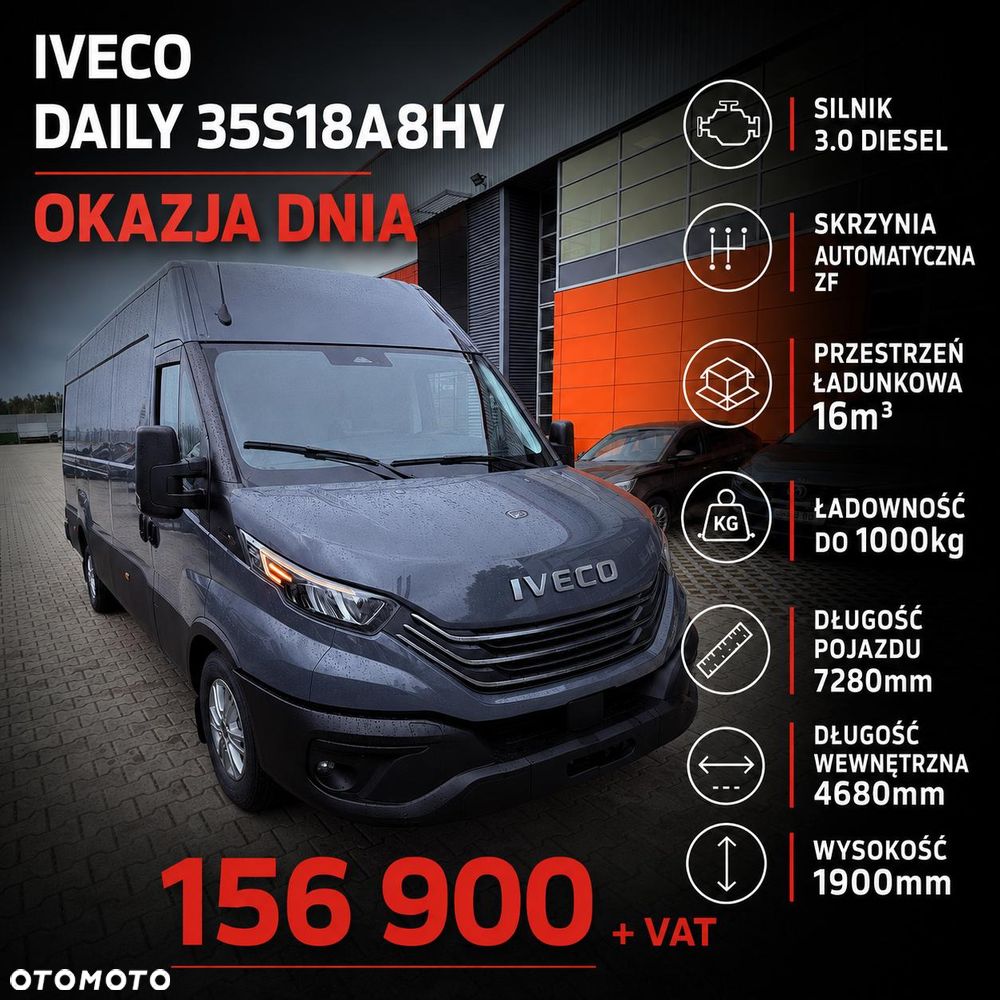 Iveco Daily 35S18 Automat - OKAZJA MAXI DŁUGOŚĆ 4680mm - 2