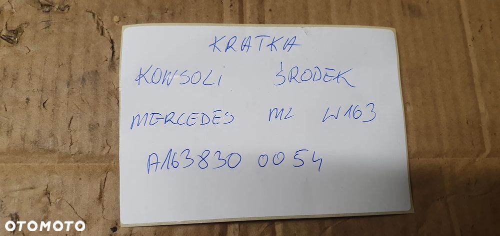 Kratka nawiewu środkowa Mercedes ML W163 A1638300054 - 8