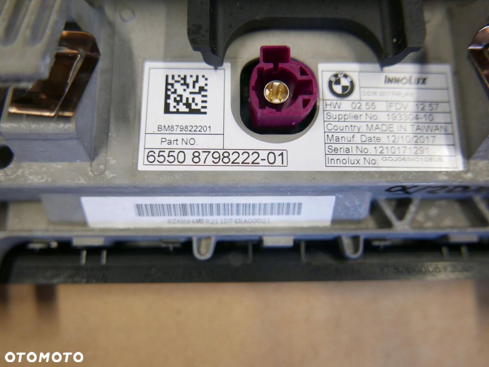 bmw f39 f48 ekran wyświetlacz informacyjny 8798222 - 3