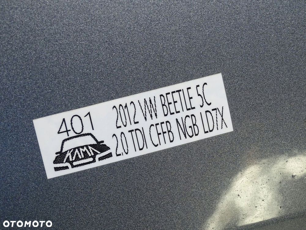 MASKA POKRYWA PRZÓD PRZEDNIA SILNIKA VW BEETLE 5C 11-19R SZARA LD7X - 9