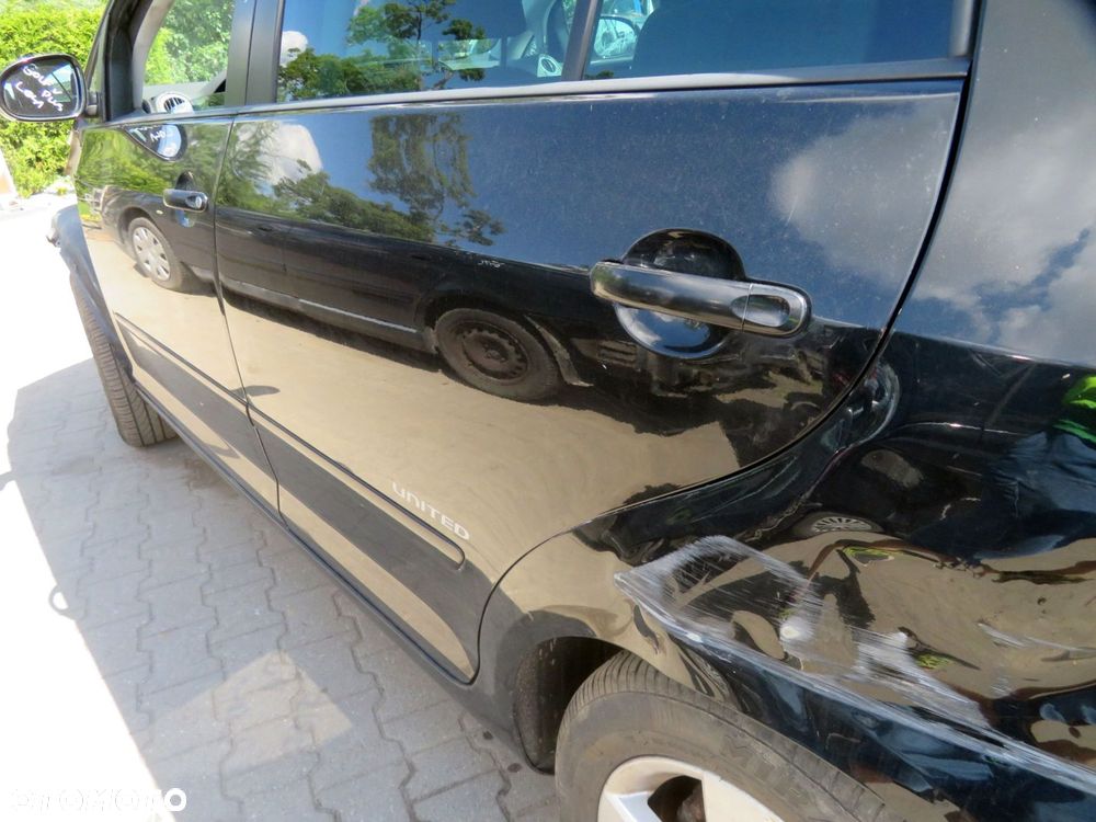 DRZWI TYLNE LEWE GOLF V PLUS 5M0 L041  CZARNY VOLKSWAGEN 2005-2009 - 4