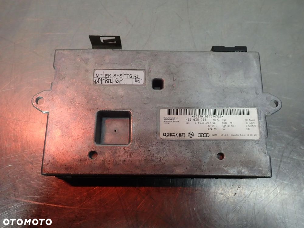 WZMACNIACZ AUDI A4 B8 8T0035462   4E0035729   8T0035729N - 6