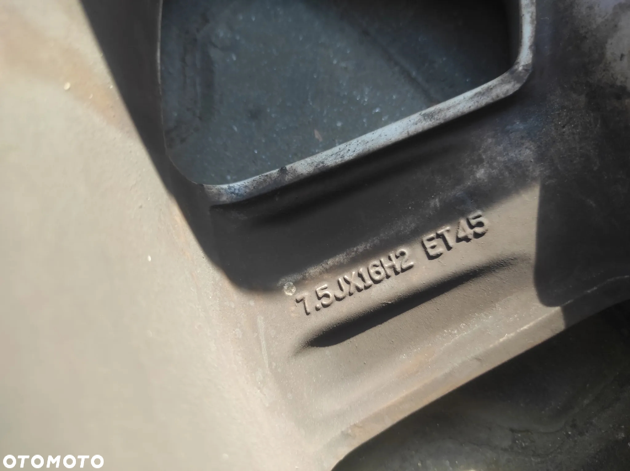 ORYGINALE FELGI ALUFELGI KOŁA 7.5J x R16 H2 ET45 AUDI A3 8P A4 B6 B7 B8 A5 8T Q5 8R S-LINE 8K0601025A WYSYŁKA !!!! - 5
