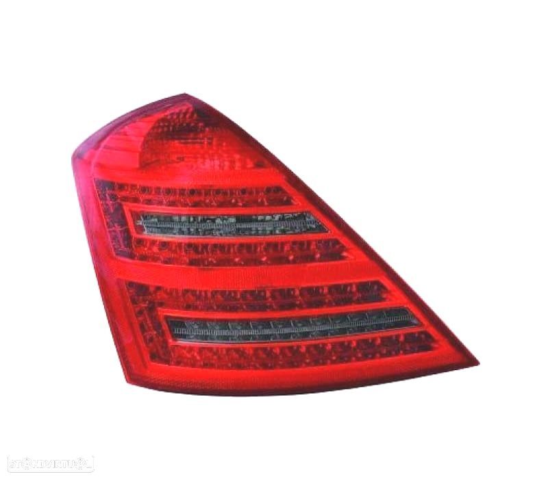 FAROLINS LED MERCEDES CLASE S W221 05-11 VERMELHO ESCURECIDO - 2