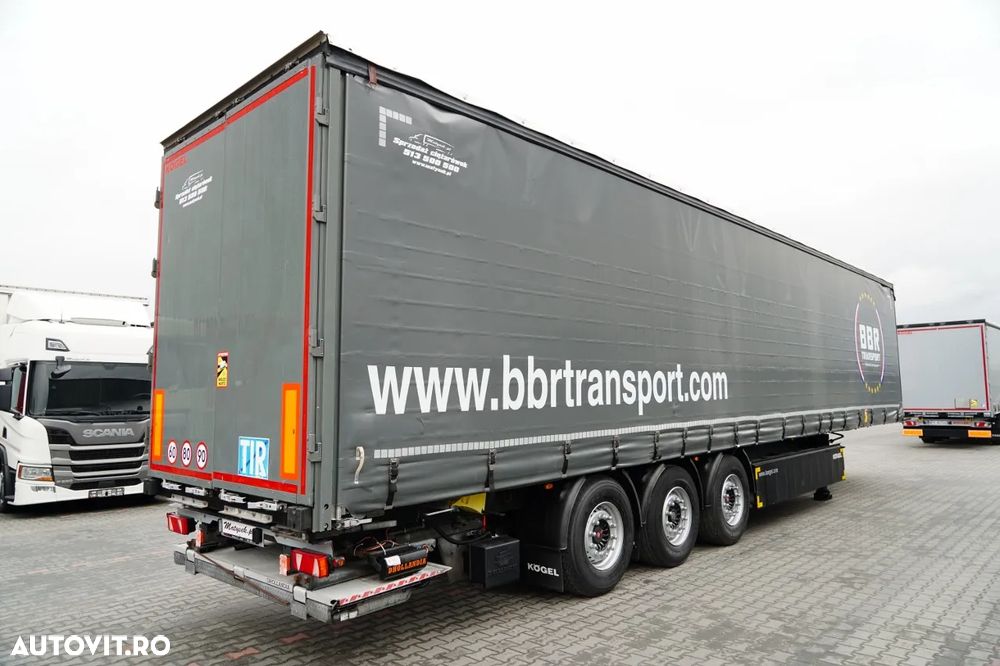 Kögel CORTINĂ / STANDARD / LIFT 2.000 kg / CONTENIER PENTRU PALEȚI / AXĂ RIDICATĂ / SAF - 6