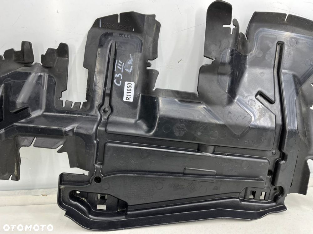 Osłona chłodnicy Citroën C3 III 16r.- lewa kierownica osłona powietrza pasa przedniego 9836122580 - 3