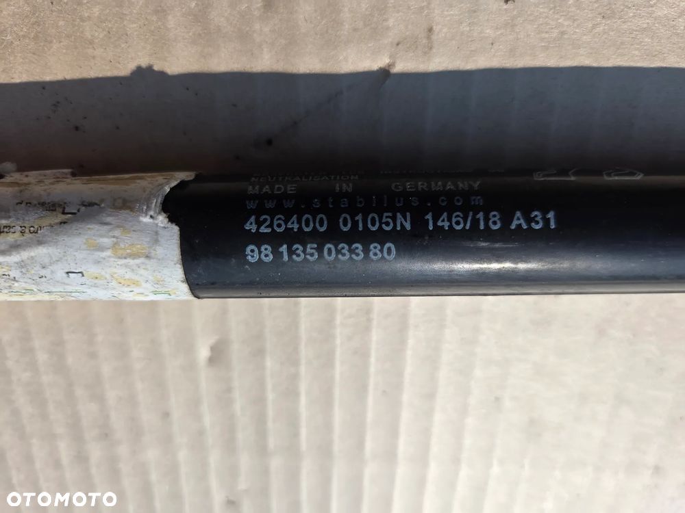 Siłownik teleskop maski Peugeot 508 II - 6