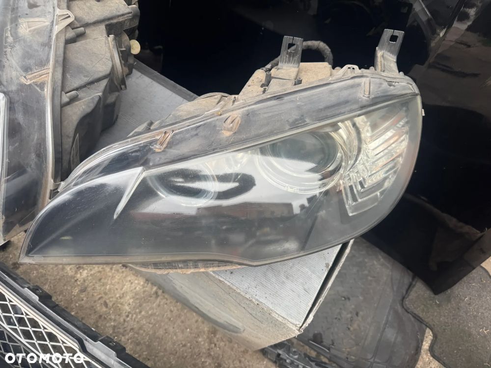 Przód kompletny BMW X6 E71 3.0d PDC xenon ring czarny 475/9 maska zderzak błotnik lampa chłodniceOE - 6