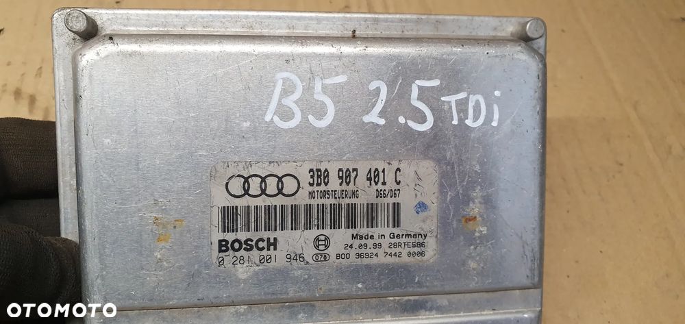 Komputer sterownik silnika VW Passat B5 2.5 TDI 3B0907401C - 4