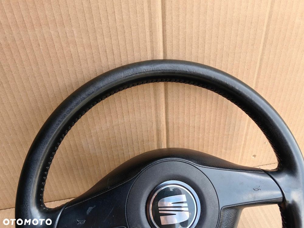 Kierownica Seat Leon I Toledo II oryginalna z poduszką skóra TOP SPORT 4320 - 3