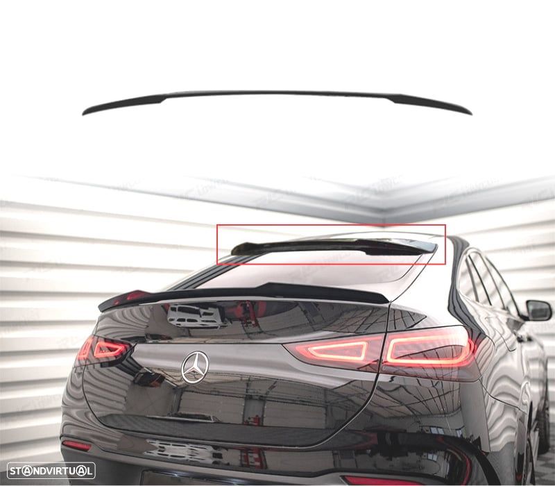 AILERON SPOILER TETO MERCEDES GLE C167 COUPE 20- PRETO BRILHANTE - 1