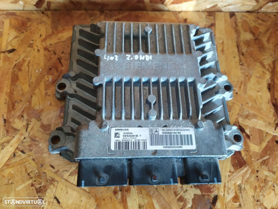 CENTRALINA DO MOTOR PEUGEOT 407 2.0HDI 9655534080 SID803A  5WS40261B-T - 1