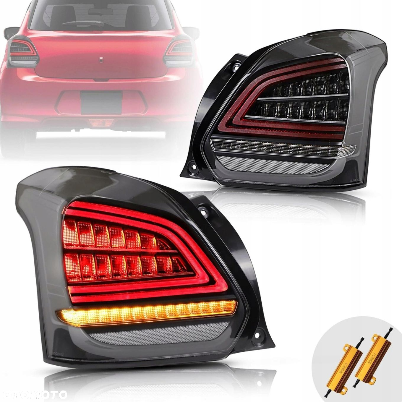 Lampy tyl ne kpl Vland Full Led Neon Tuning Suzuki Swift V 5 VI 6 2017-2023 - 2