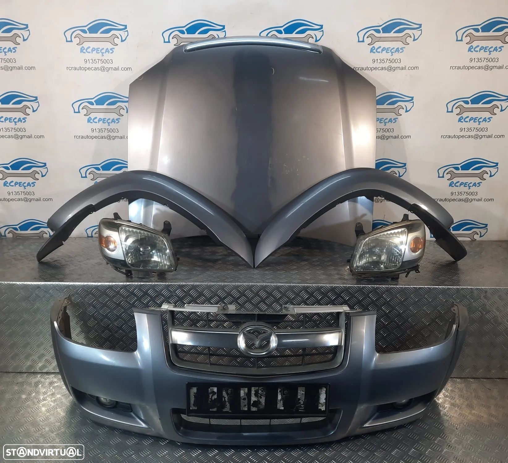 FRENTE MAZDA BT50 BT-50 PICKUP CAPOT CAPO PARA-CHOQUES PARACHOQUES ABA ABAS FRISO FRISOS GUARDA-LAMAS GUARDALAMAS OTICAS OPTICAS FORD RANGER - 1