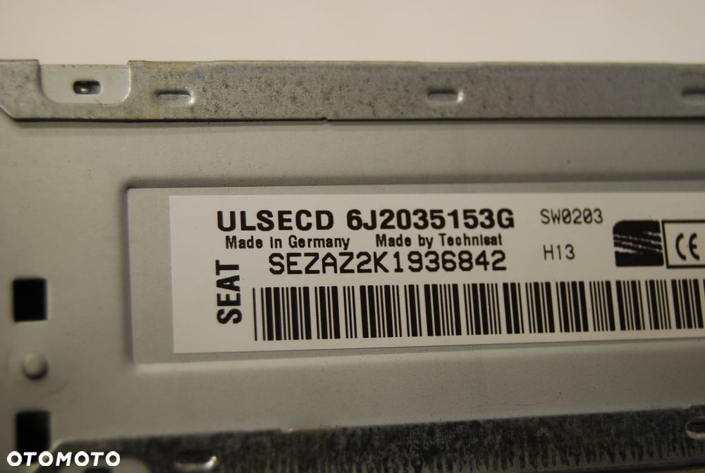 RADIO FABRYCZNE 6J2035153G SEAT IBIZA IV 1.2 TDI VW POLO - 4