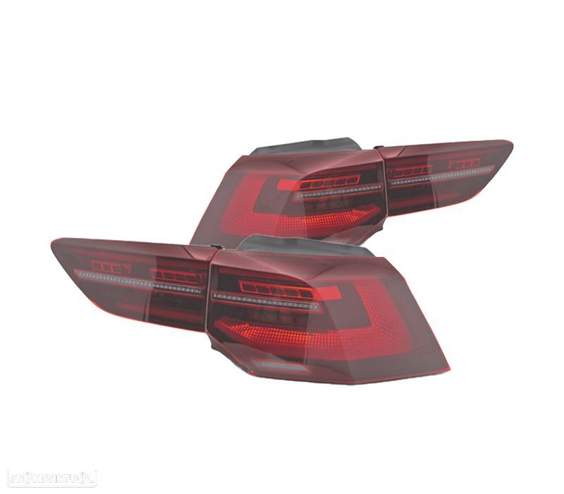 FAROLINS VOLKSWAGEN VW GOLF 8 19-24 LED VERMELHO DINÂMICOS - 2