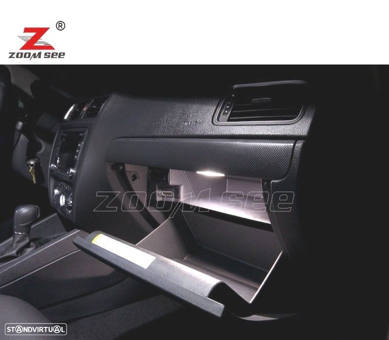 KIT COMPLETO DE 13 LÂMPADAS LED INTERIOR PARA VOLKSWAGEN VW JETTA 6 MK6 MK VI SPORTWAGEN 2010-2014 - 5