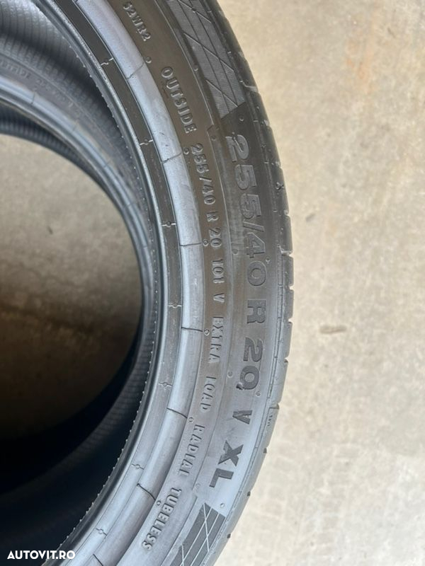 vând 4 anvelope 255/40/21 continental de vară la 6mm - 5