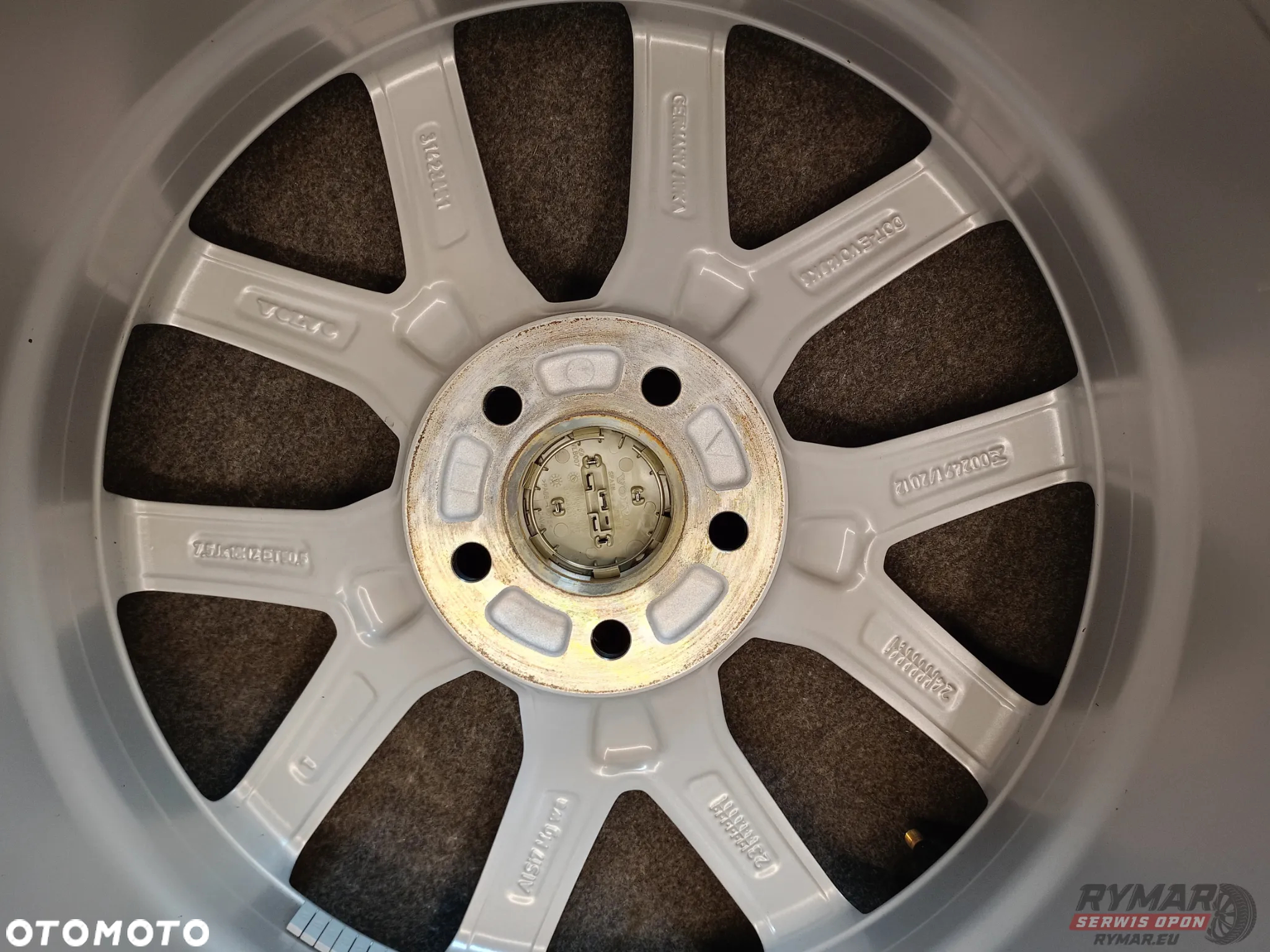 ŚLĄSK 7.5X18" 5X108 ET50,5 ORYGINAŁ VOLVO XC60 XC70 V60 KOMPLET - 3