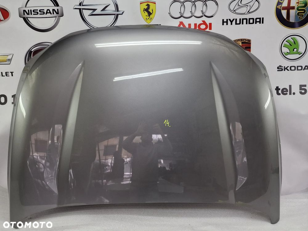 NISSAN NAVARA NP300 D23 15- MASKA + KOMPLET WEWNĘTRZNYCH USZCZELEK OD SPODU MASKI , NR AUKCJI NM14 - 1