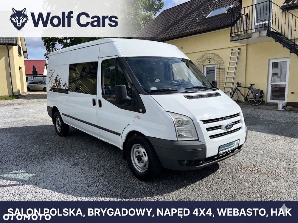 Ford Transit Furgon Brygadowy Doka 6 os. 4x4 AWD L3H2 2.4 TDCI 140KM Webasto HAK - 1