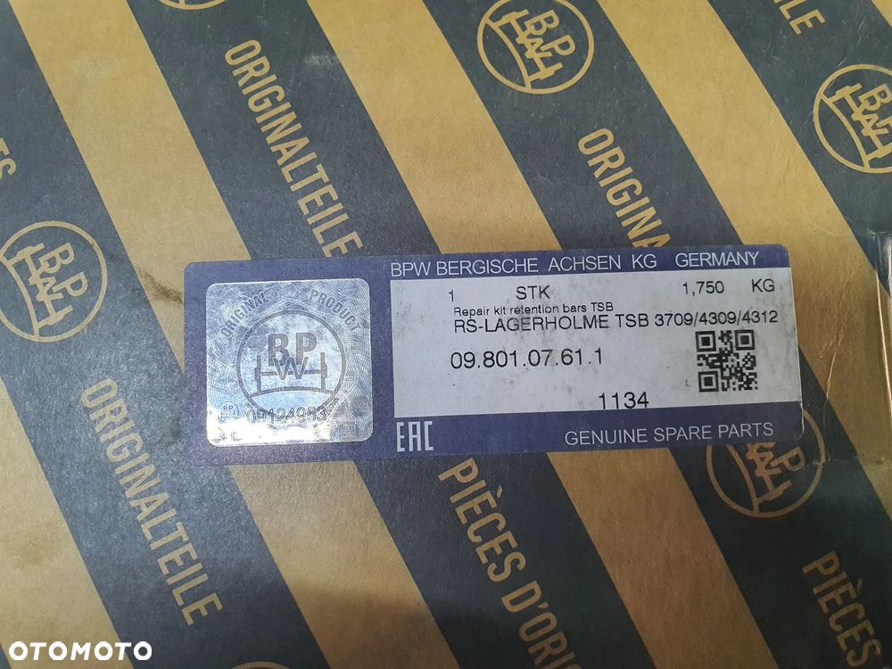 Zestaw naprawczy zacisku hamulcowego BPW TSB 3709 4309 4312   0480107611 - 9