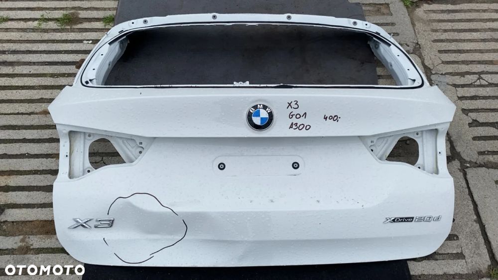 KLAPA BAGAŻNIKA BMW X3 G01 KOLOR A300 STAN JAK NA ZDJĘCIACH - 1