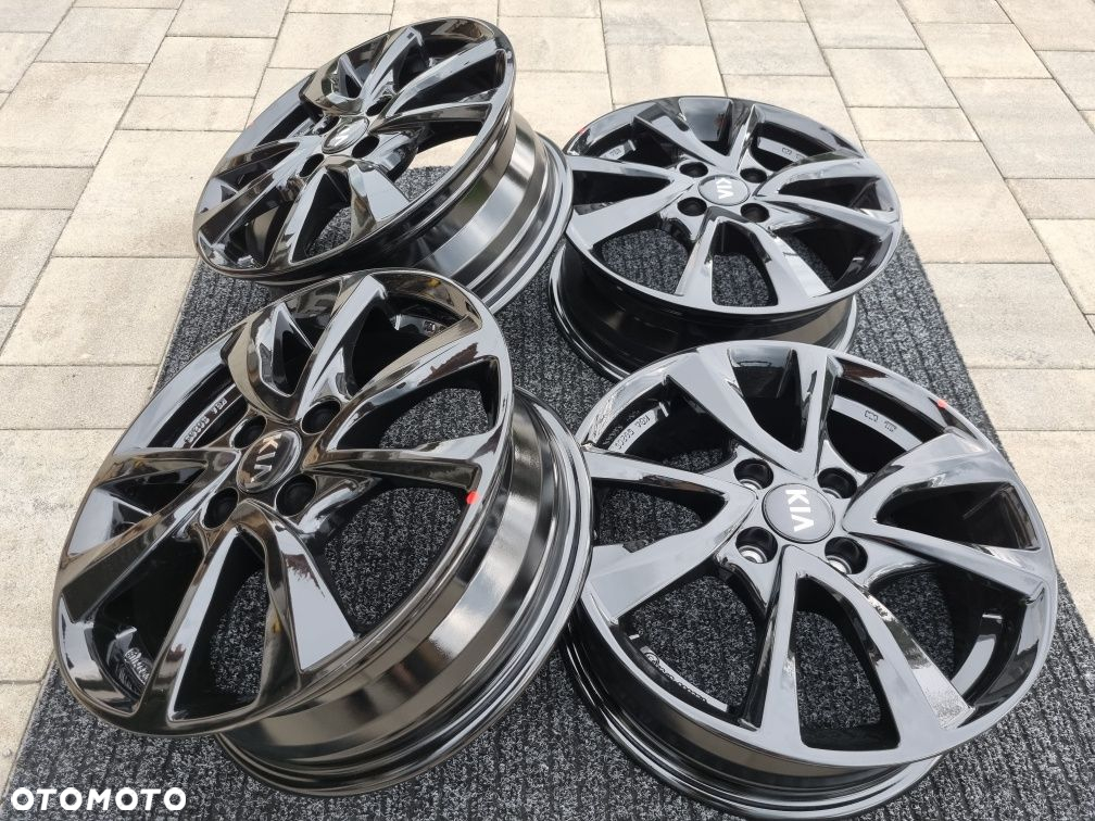 KIA 15" Picanto Rio Stonic Nowe felgi aluminiowe 4x100 czarny połysk - 3