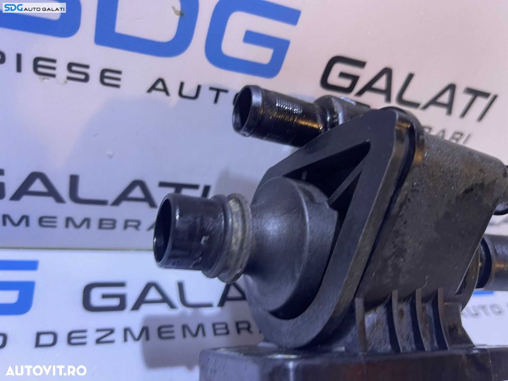 Corp Carcasa Flansa Termostat Senzor Temperatura Apa Motor Peugeot 1007 1.4 HDI 2005 - 2009 Cod 848683C - 3