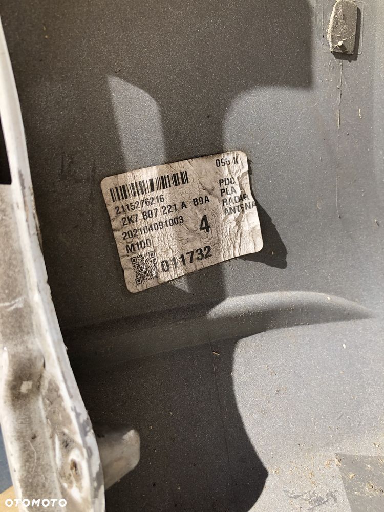 B96. Zderzak Przód Przedni Volkswagen Caddy IV Biały Przedlift 2K7807221A (od 2020R) - Wysyłka - 8