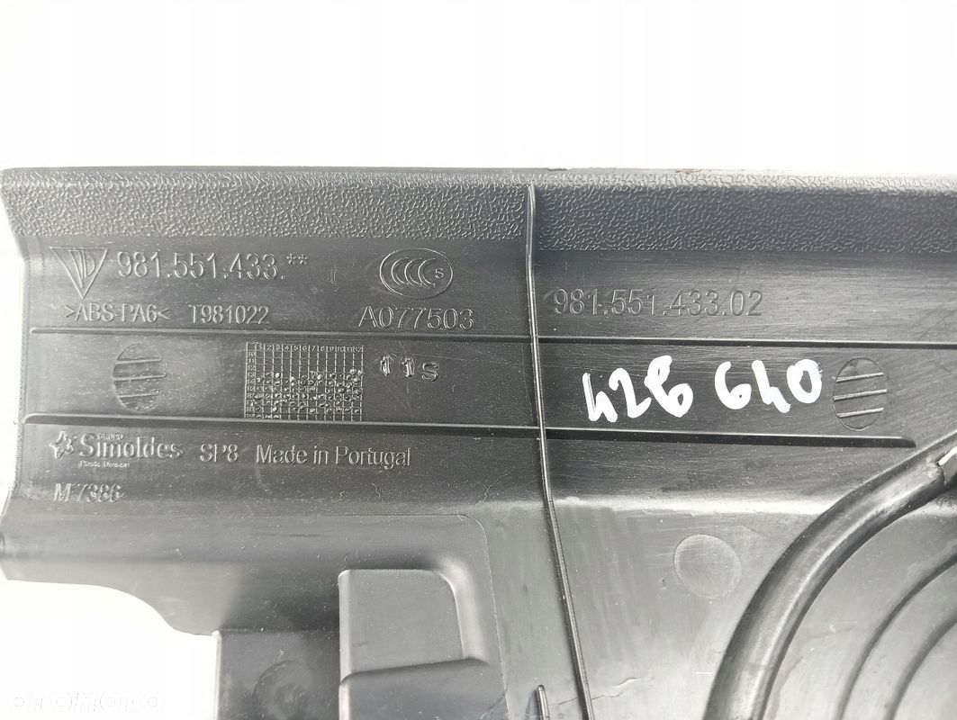 OSŁONA POKRYWA SILNIKA PORSCHE 718 CAYMAN 982C 98155143302 - 1
