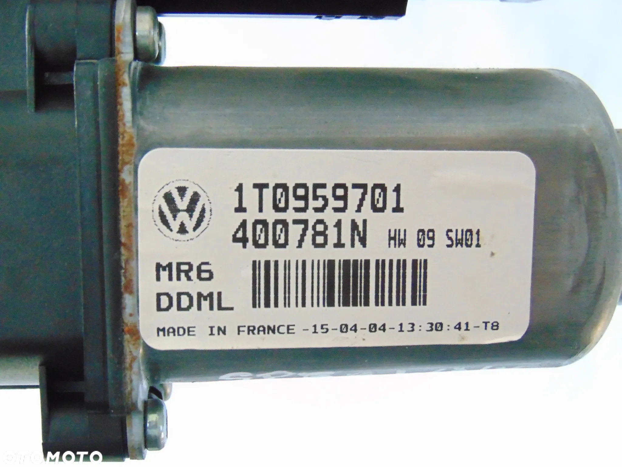 ORYGINAŁ silniczek podnośnik szyby przedni przód lewy kierowcy 1T0959701 1K0959793C VW Volkswagen Touran 1 I  Caddy 3 III 03-10r - 7