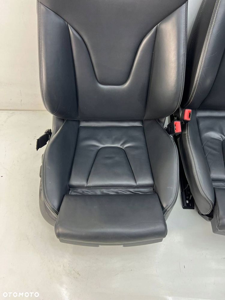 Komplet foteli z boczkami RECARO GRZENE PAMIĘĆ EU SKÓRA SCHOWKI Audi S5 - 9
