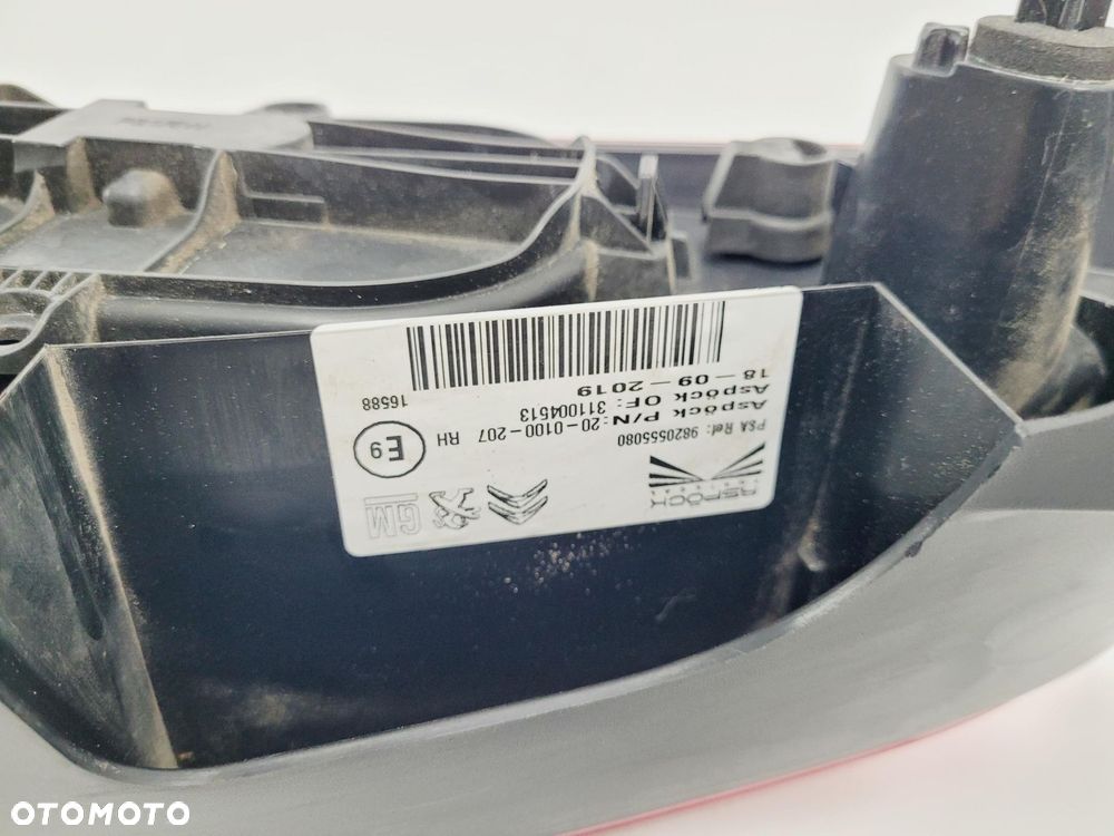 LAMPA PRAWY TYŁ PRAWA TYLNA CITROEN BERLINGO IV 2018- 9820555080 - 8