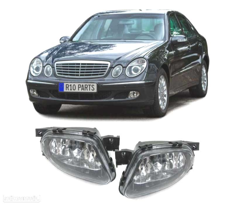 FARÓIS DE NEVOEIRO MERCEDES W211 E CLASSE 02-06 - 1