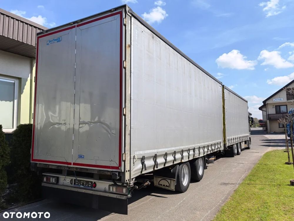 MAN TGX 26.480 // Zestaw przejazdowy z przyczepą // Firanka // - 12