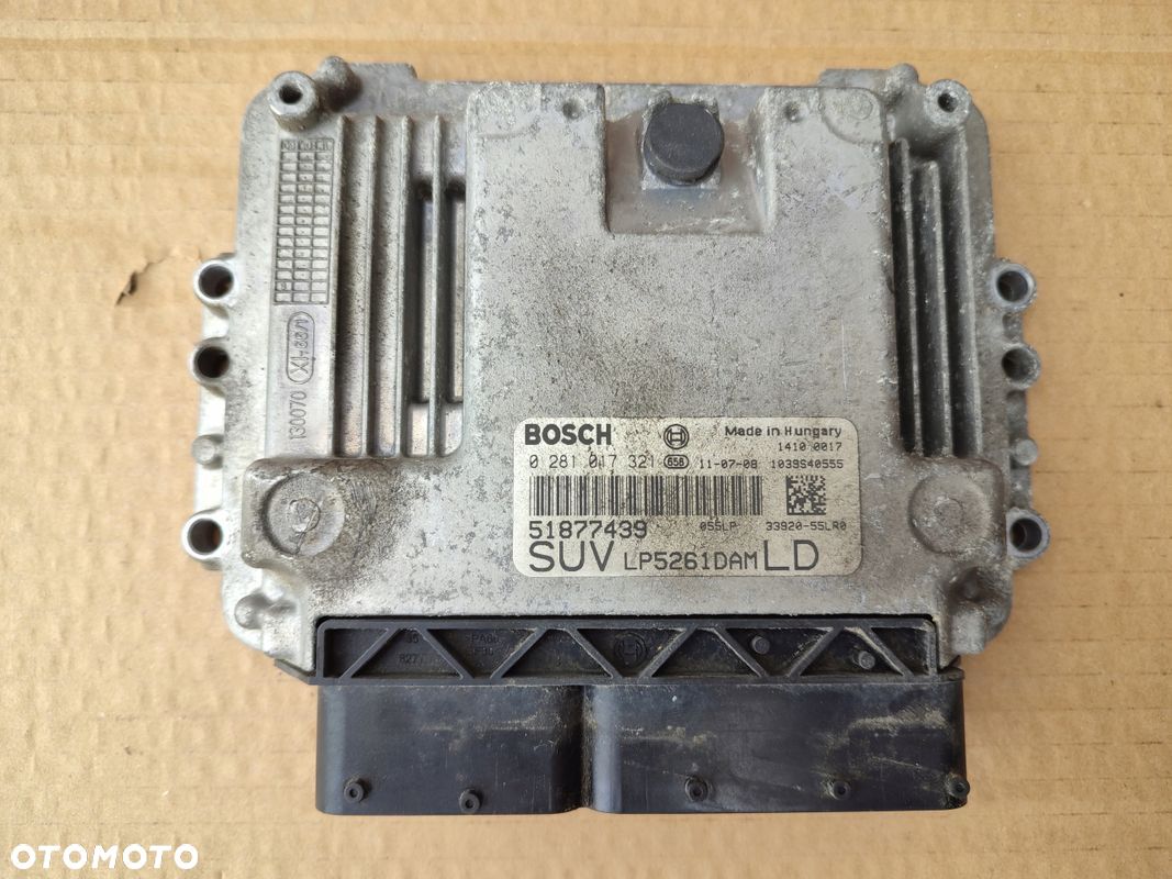 Komputer sterownik silnia SUZUKI SX4 FIAT SEDICI 2.0DDIS 51877439 - 1